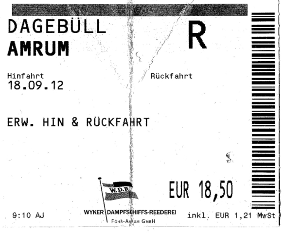 Ticket nach Amrum