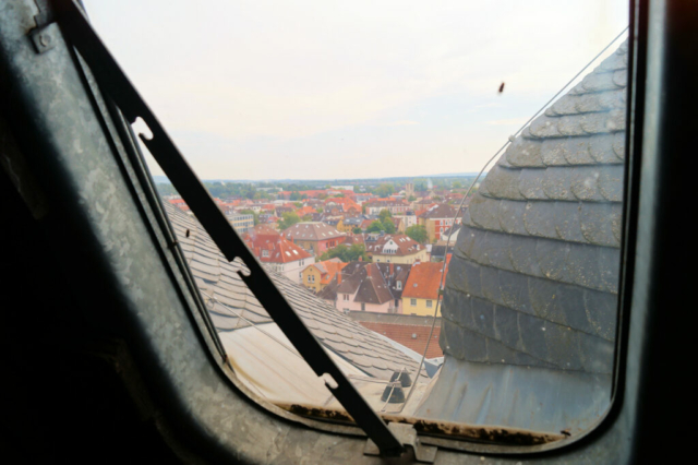 Wasserturm Giersberg Braunschweig; Aussicht vom Dachfenster, Besichtigung 09.2024