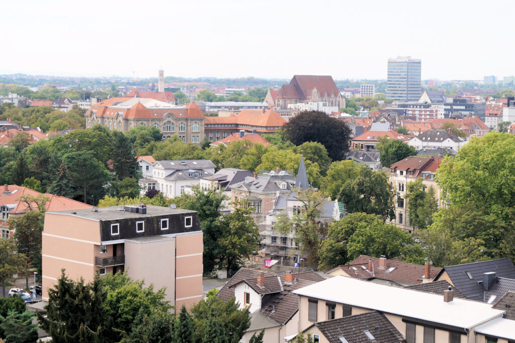 Ausblick vom Wasserturm am Giersberg in Braunschweig; 09.2024